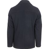 Suitable - Caban Coat - Donkerblauw - Heren - Mantels & Coats