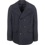 Suitable - Caban Coat - Donkerblauw - Heren - Mantels & Coats