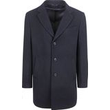 Suitable - Herenjas - Blauw - Wolmix - Slim-Fit