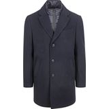 Suitable - Herenjas - Blauw - Wolmix - Slim-Fit