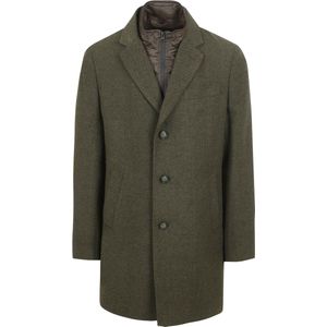 Suitable - Coat - Donkergroen - Heren - Mantels & Coats