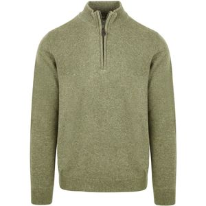 Suitable - Schipperstrui - Lichtgroen - Half Zip - Lamswol - Heren