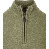 Suitable - Schipperstrui - Lichtgroen - Half Zip - Lamswol - Heren