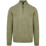 Suitable - Schipperstrui - Lichtgroen - Half Zip - Lamswol - Heren