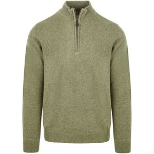 Suitable - Schipperstrui - Lichtgroen - Half Zip - Lamswol - Heren