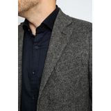 Suitable - Birds Eye - Colbert - Antraciet - Merinowol - Heren Blazer