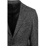 Suitable - Birds Eye - Colbert - Antraciet - Merinowol - Heren Blazer