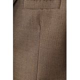 Suitable - Pied De Poule - Colbert - Bruin - 100% Wol - Heren Blazer