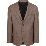 Suitable - Pied De Poule - Colbert - Bruin - 100% Wol - Heren Blazer