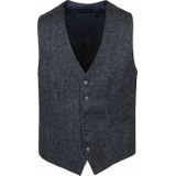 Suitable - Gilet - Donkerblauw - Modern-Fit - 100% Merinowol