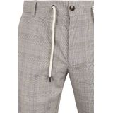 Suitable Dace Jersey Pantalon Ruit Lichtbruin - Heren