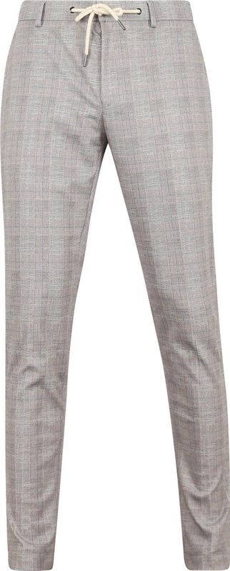 Suitable Dace Jersey Pantalon Ruit Lichtbruin - Heren