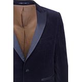 Suitable - Smoking Blazer - Donkerblauw - Velvet - Modern-Fit