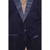 Suitable - Smoking Blazer - Donkerblauw - Velvet - Modern-Fit