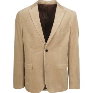 Suitable - Colbert - Beige - Ribstructuur - Heren Blazer