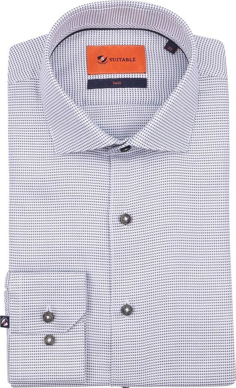 Suitable - Overhemd - Groen - Slim-Fit - Formeel