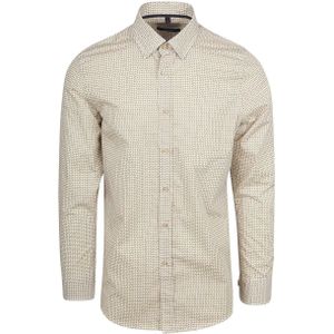 Suitable - Overhemd - Beige - Slim-Fit - Casual Shirt