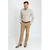 Suitable - Overhemd - Beige - Slim-Fit - Casual Shirt
