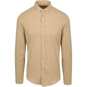 Suitable - Overhemd - Beige - Flanel - Casual Shirt
