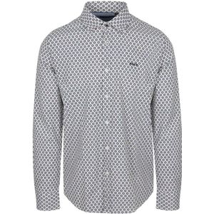 NZA Overhemd Jaden Linnen Blend Blauw - Maat L - Heren - Overhemden Casual