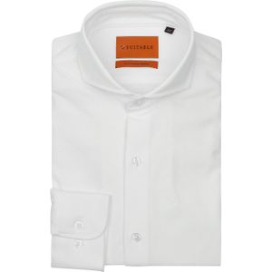 Suitable - Overhemd - Gebroken Wit - Slim-Fit - Heren