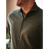 Suitable - Overhemd - Donkergroen - Slim-Fit - Heren