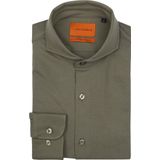 Suitable - Overhemd - Donkergroen - Slim-Fit - Heren