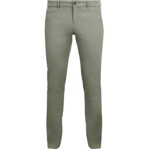Suitable Chino broek Pico Smart Groen - Maat 48 - Heren - Mannen broeken