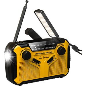 Noodradio – Solar Emergency Radio – Kamperen Outdoor Survival Radio – Powerbank – Zaklamp – Zonne Energie