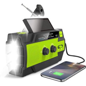 Noodradio – Solar Emergency Radio – Kamperen Outdoor Survival Radio – Powerbank – Zaklamp – Zonne Energie