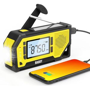 Noodradio – Solar Emergency Radio – Kamperen Outdoor Survival Radio – Powerbank – Zaklamp – Zonne Energie