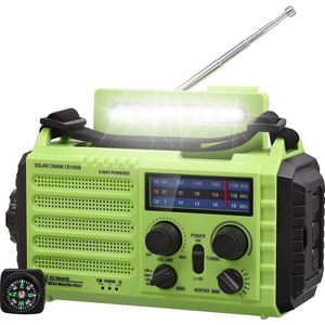 Noodradio – Solar Emergency Radio – Kamperen Outdoor Survival Radio – Powerbank – Zaklamp – Zonne Energie