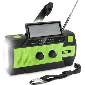 Noodradio – Solar Emergency Radio – Kamperen Outdoor Survival Radio – Powerbank – Zaklamp – Zonne Energie