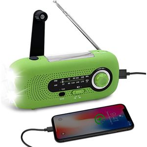 Noodradio – Solar Emergency Radio – Kamperen Outdoor Survival Radio – Powerbank – Zaklamp – Zonne Energie