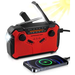 Noodradio – Solar Emergency Radio – Kamperen Outdoor Survival Radio – Powerbank – Zaklamp – Zonne Energie