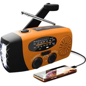 Noodradio – Solar Emergency Radio – Kamperen Outdoor Survival Radio – Powerbank – Zaklamp – Zonne Energie