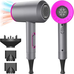 Föhn met Diffuser - Ionische Haardroger - 3 Standen - Coolshot - 3 opzetstukken - Reisföhn
