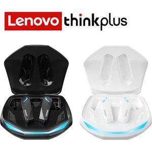 Lenovo ThinkPlus GM2 Pro - 2-Pack - Bluetooth 5.3 - Draadloze oordopjes - Ergonomisch - Noise-cancelling - Waterbestendig - Sport - Gamen - Reizen - Zwart & Wit