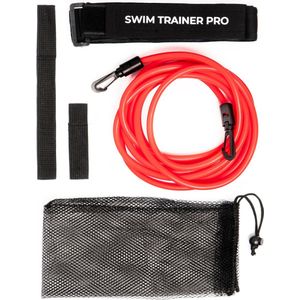 Swim Trainer Pro - Zwemelastiek Rood - 4 Meter - Volwassen - Zwem Training - Zwemgordel - Trainingsbanden - Zwem Weerstand - Vakantie accessoire voor in het zwembad - Zwemriem