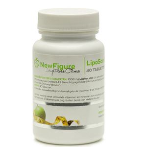 NewFigure Liposan Carb Ultra Plus 40 tabletten - Vetblokker en Koolhydraatblokker in 1 - Fatblocker & Carb blocker in one - Bescherming tijdens een lunch, diner, vakantie, feest en verjaardag!