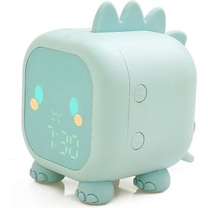 Slaaptrainer - Kinderen - Kinderwekker - Nachtlampje Kinderen - Groene dino - Wekker - Wekker voor Kinderen -