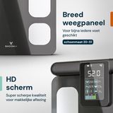 Sacoma - 8-Sensor Weegschaal - Digitaal - USB Oplaadbaar - Inclusief App