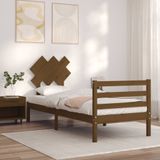 VidaXL Bedframe Massief Hout Honingbruin 90x200 cm