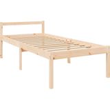 VidaXL Bedframe Massief Hout 3FT Single met Hoofdbord