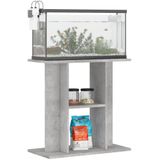 vidaXL - Aquariumstandaard - 60x30x60 - cm - bewerkt - hout - betongrijs