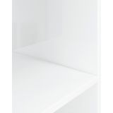 vidaXL Aquariumständer Hochglanz-Weiß 100x40x60 cm Holzwerkstoff