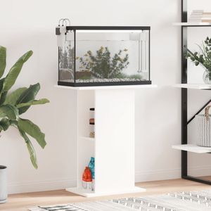 vidaXL Aquariumständer Weiß 60,5x36x72,5 cm Holzwerkstoff