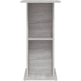 vidaXL - Aquariumstandaard - 60,5x36x72,5 - cm - bewerkt - hout - grijs - sonoma