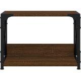 vidaXL - Printerstandaard - Bruin - Bewerkt Hout - 2 Laags