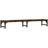 vidaXL Monitorständer Räuchereiche 105x23x15,5 cm Holzwerkstoff